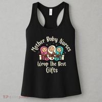 Christmas L&D Labor Mother Baby Nurses Wrap the Best Gifts Women's Tank Top thumb 3