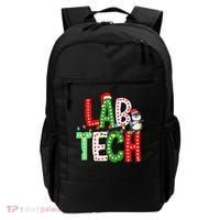 Christmas Lights Lab Tech Santa Hat Laboratory Xmas Lights Backpack thumb 0