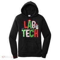 Christmas Lights Lab Tech Santa Hat Laboratory Xmas Lights Women's Hoodie thumb 0