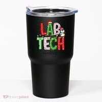 Christmas Lights Lab Tech Santa Hat Laboratory Xmas Lights Tumbler thumb 0