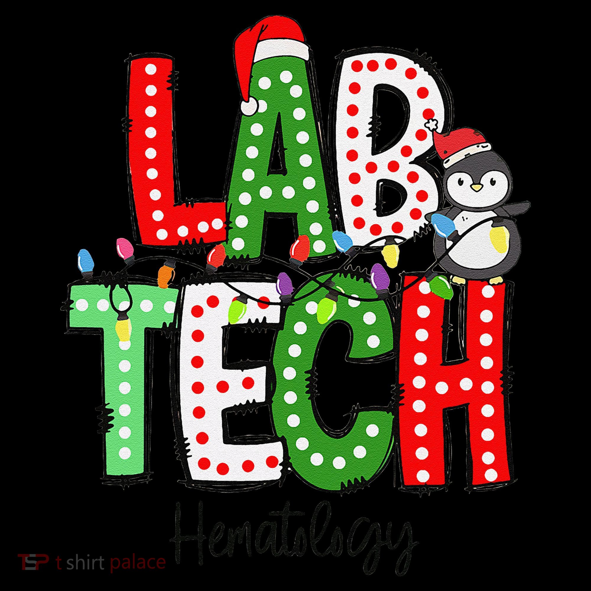 Christmas Lights Lab Tech Santa Hat Laboratory Xmas Lights Women's Tank Top