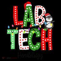 Christmas Lights Lab Tech Santa Hat Laboratory Xmas Lights Baby Bodysuit thumb 2