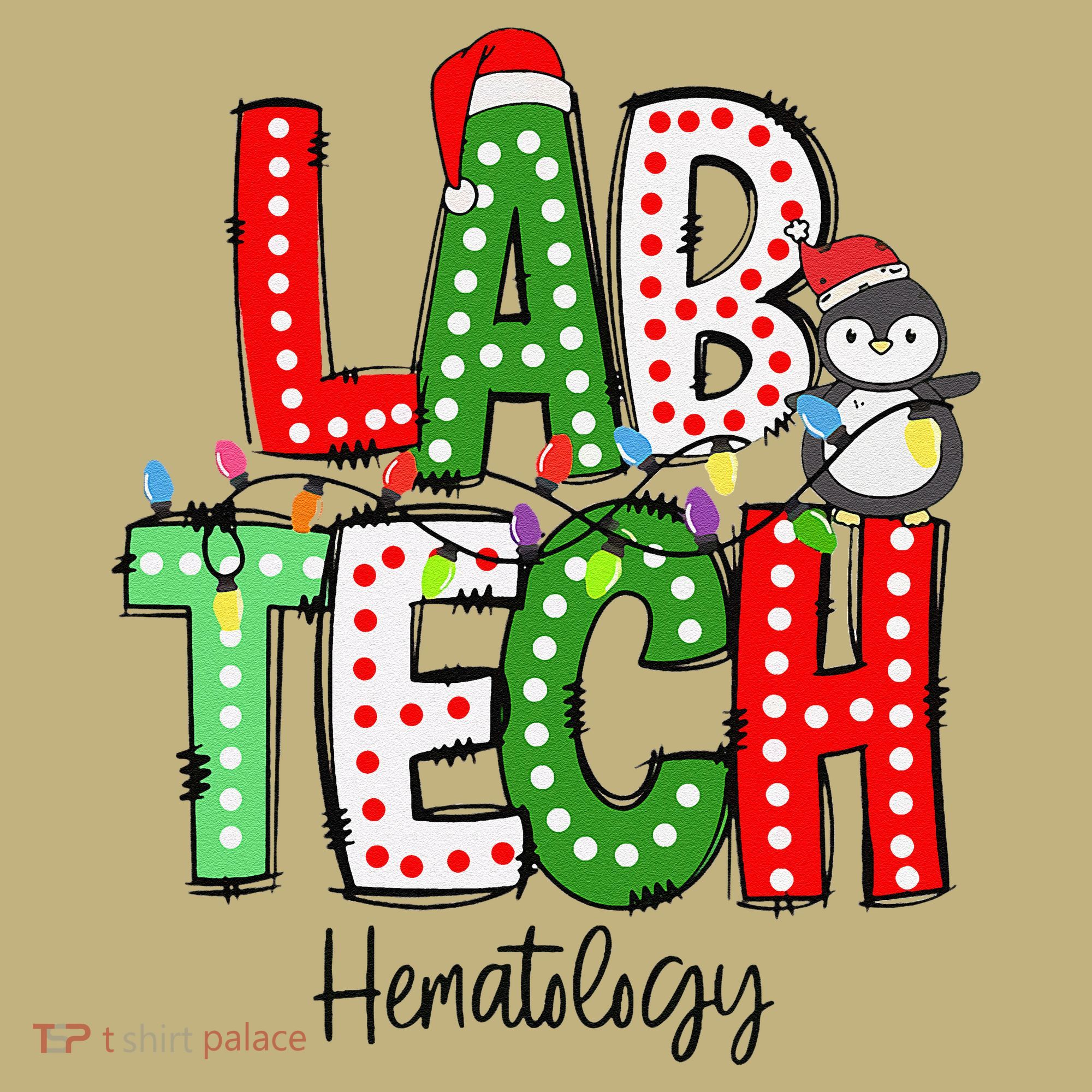 Christmas Lights Lab Tech Santa Hat Laboratory Xmas Lights Hoodie