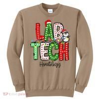 Christmas Lights Lab Tech Santa Hat Laboratory Xmas Lights Sweatshirt thumb 0