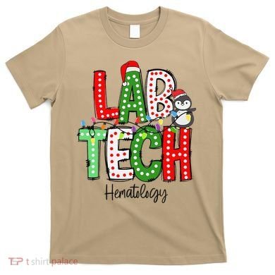 Christmas Lights Lab Tech Santa Hat Laboratory Xmas Lights T-Shirt