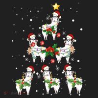 Christmas Llama - Llama_s Christmas Tree Women's Sweatshirt thumb 2