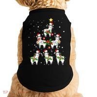 Christmas Llama - Llama_s Christmas Tree Doggie Tank thumb 0