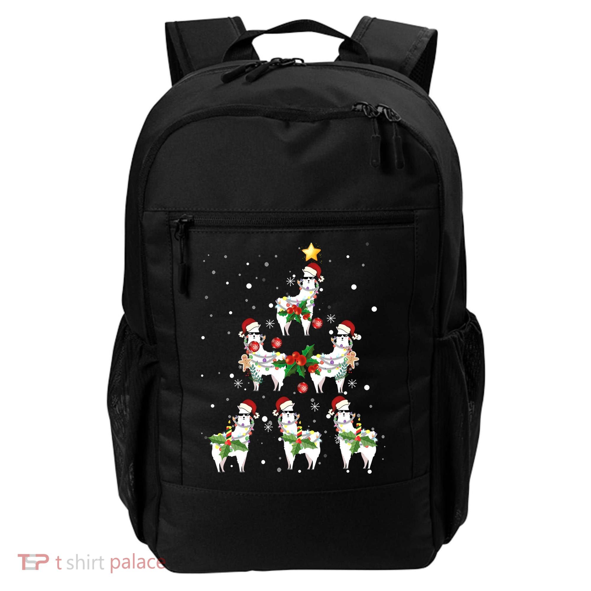 Christmas Llama - Llama_s Christmas Tree Backpack