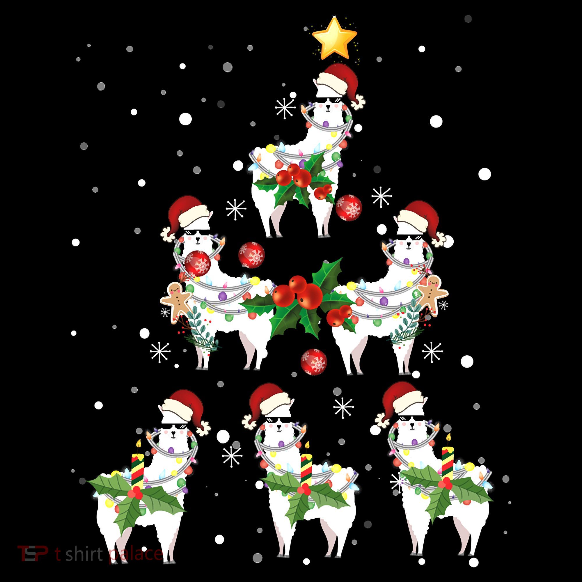 Christmas Llama - Llama_s Christmas Tree Backpack