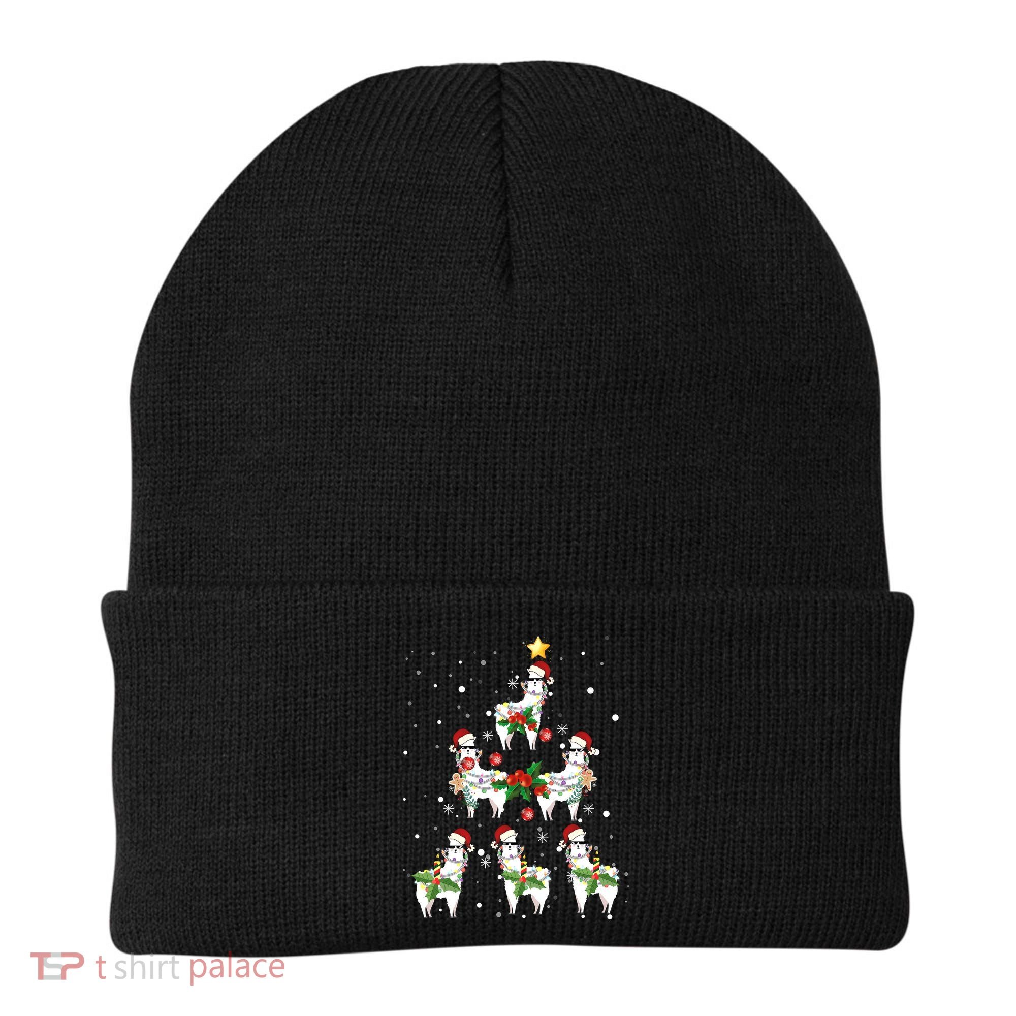 Christmas Llama - Llama_s Christmas Tree Beanie