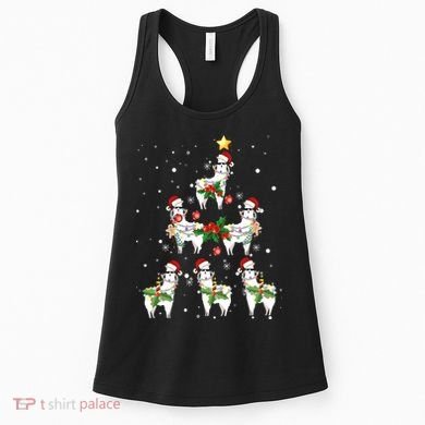 Christmas Llama - Llama_s Christmas Tree Women's Tank Top