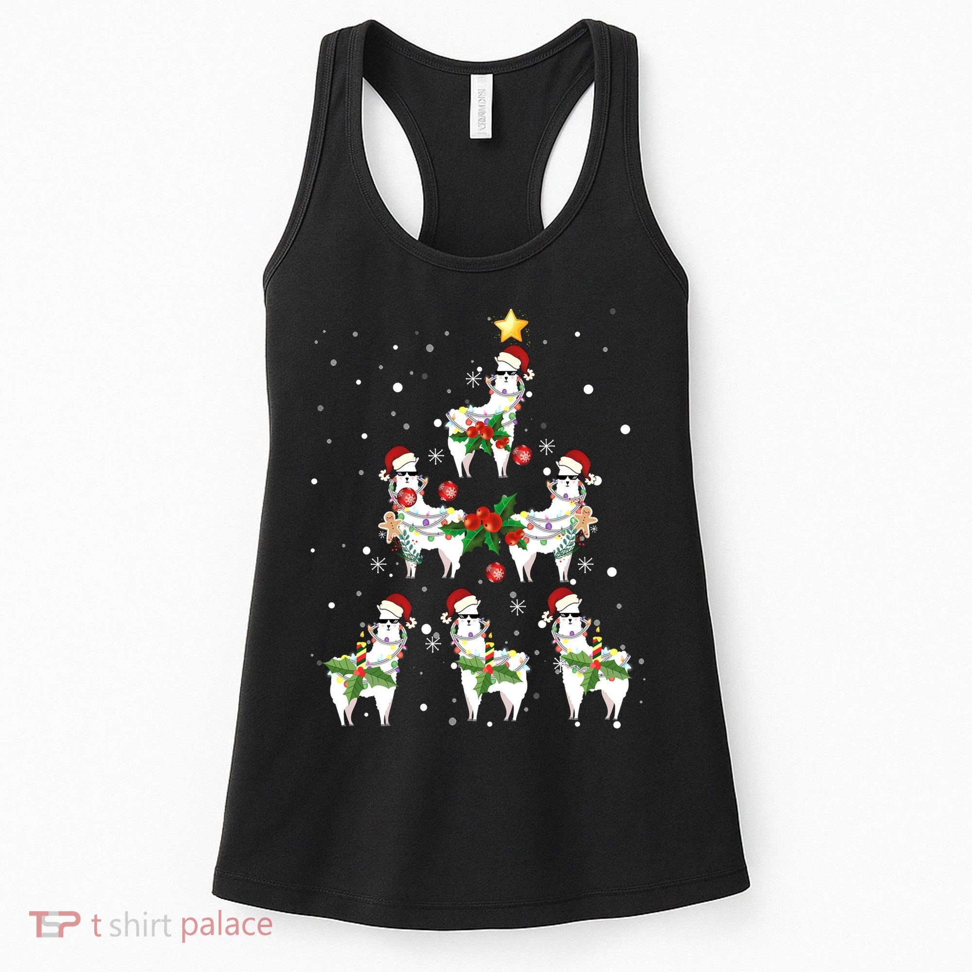 Christmas Llama - Llama_s Christmas Tree Women's Tank Top