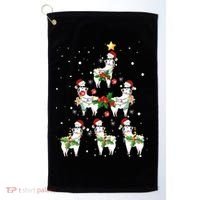 Christmas Llama - Llama_s Christmas Tree Golf Towel thumb 0