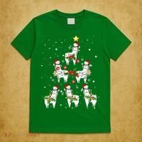 Christmas Llama - Llama_s Christmas Tree T-Shirt thumb 5