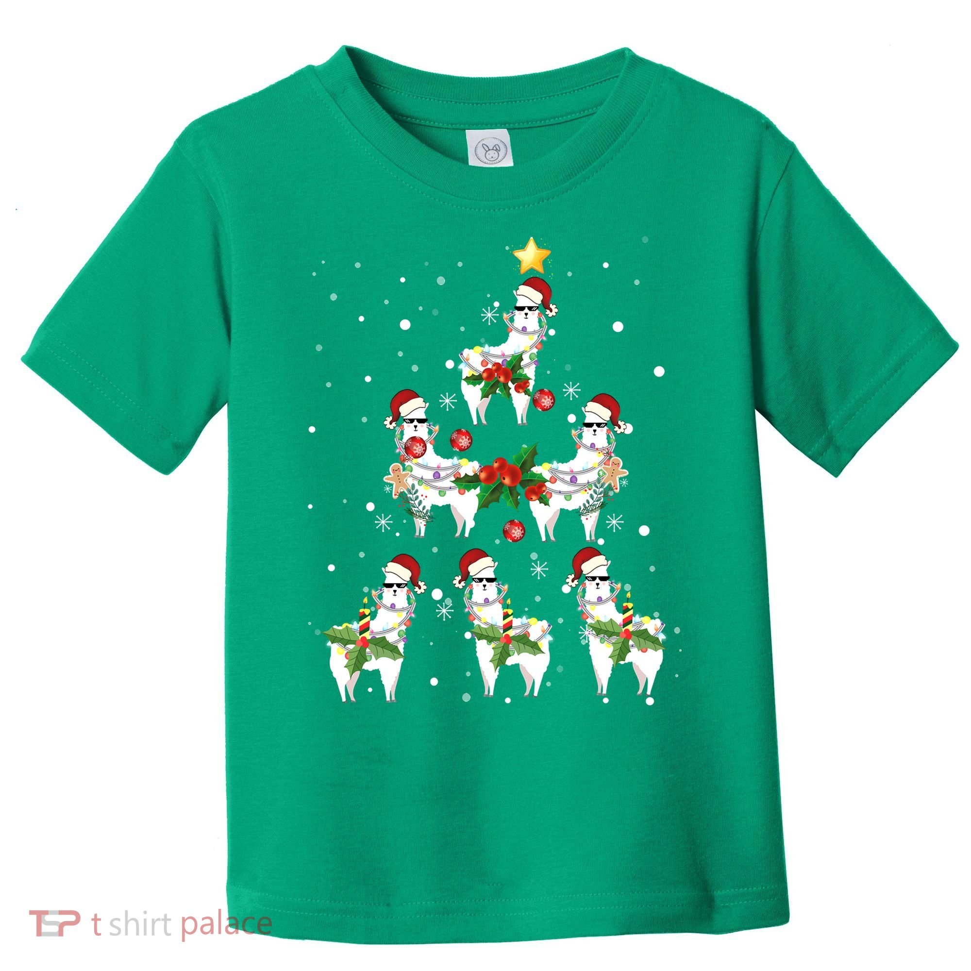 Christmas Llama - Llama_s Christmas Tree Toddler T-Shirt