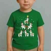 Christmas Llama - Llama_s Christmas Tree Toddler T-Shirt thumb 2