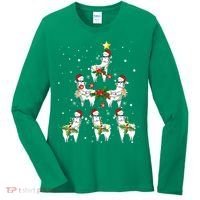 Christmas Llama - Llama_s Christmas Tree Women's Long Sleeve Shirt thumb 0