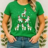 Christmas Llama - Llama_s Christmas Tree Women's T-Shirt thumb 2