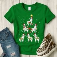 Christmas Llama - Llama_s Christmas Tree Women's T-Shirt thumb 3