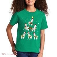Christmas Llama - Llama_s Christmas Tree Kids T-Shirt thumb 2