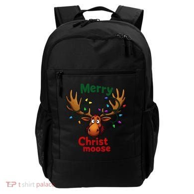 Christmas Lights Moose Merry Christmoose Backpack
