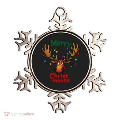 Christmas Lights Moose Merry Christmoose Ornament