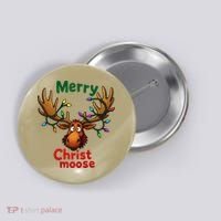 Christmas Lights Moose Merry Christmoose Button thumb 0