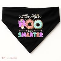 Cute Little Miss 100 One Hundred Days Smarter USA-Made Doggie Bandana thumb 0