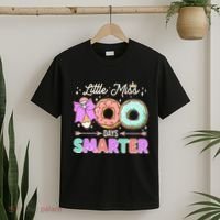 Cute Little Miss 100 One Hundred Days Smarter T-Shirt thumb 2