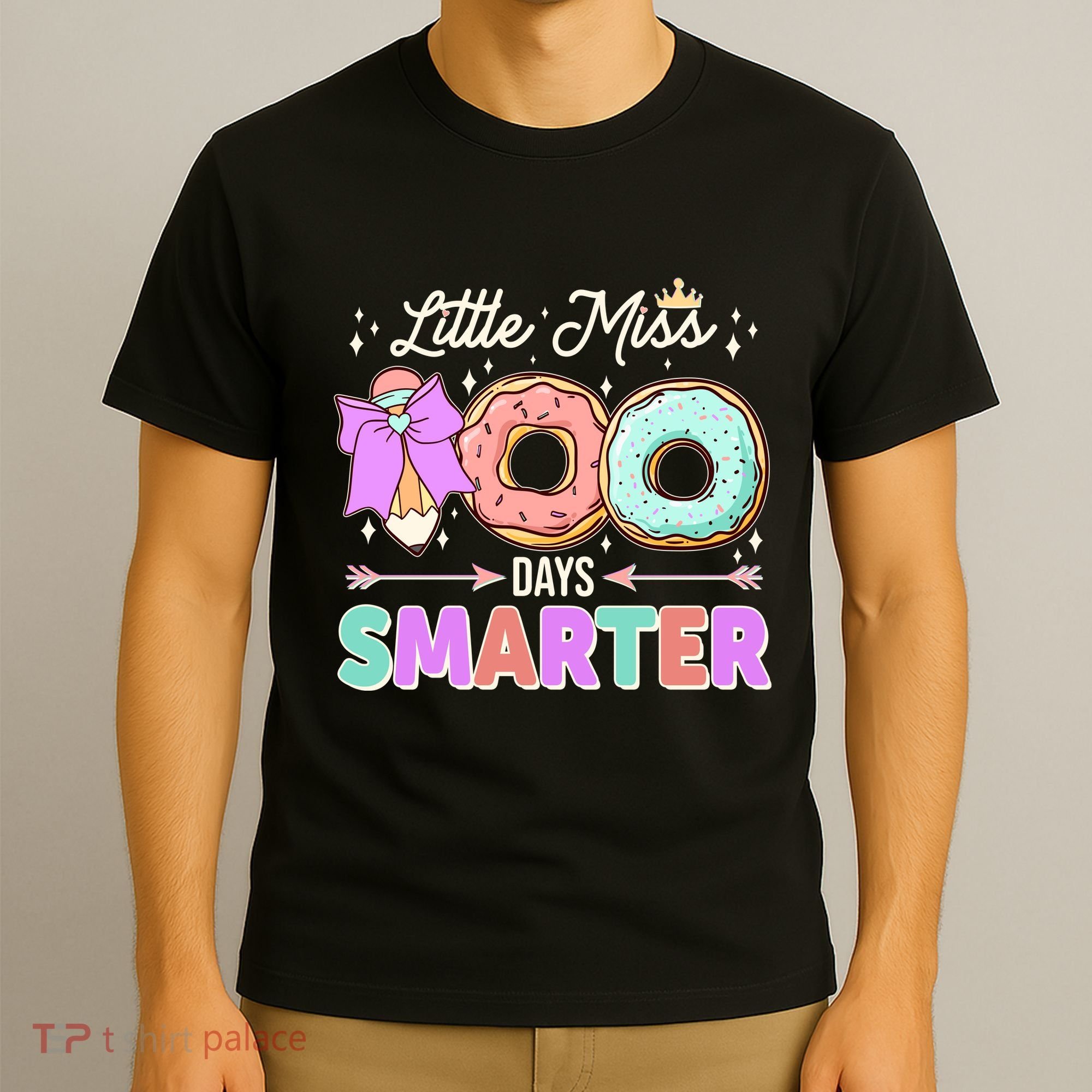 Cute Little Miss 100 One Hundred Days Smarter T-Shirt