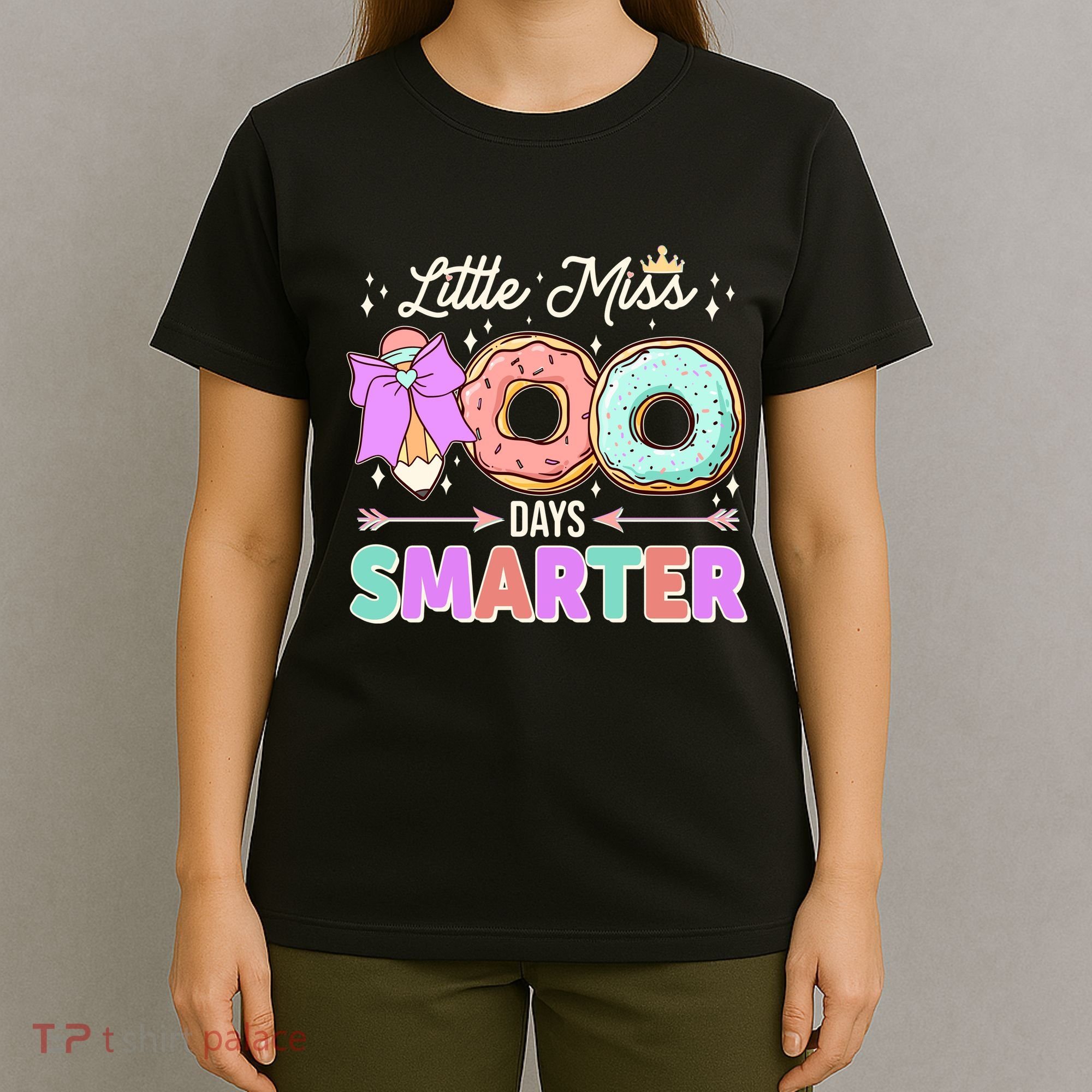 Cute Little Miss 100 One Hundred Days Smarter T-Shirt