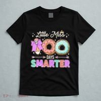 Cute Little Miss 100 One Hundred Days Smarter T-Shirt thumb 5
