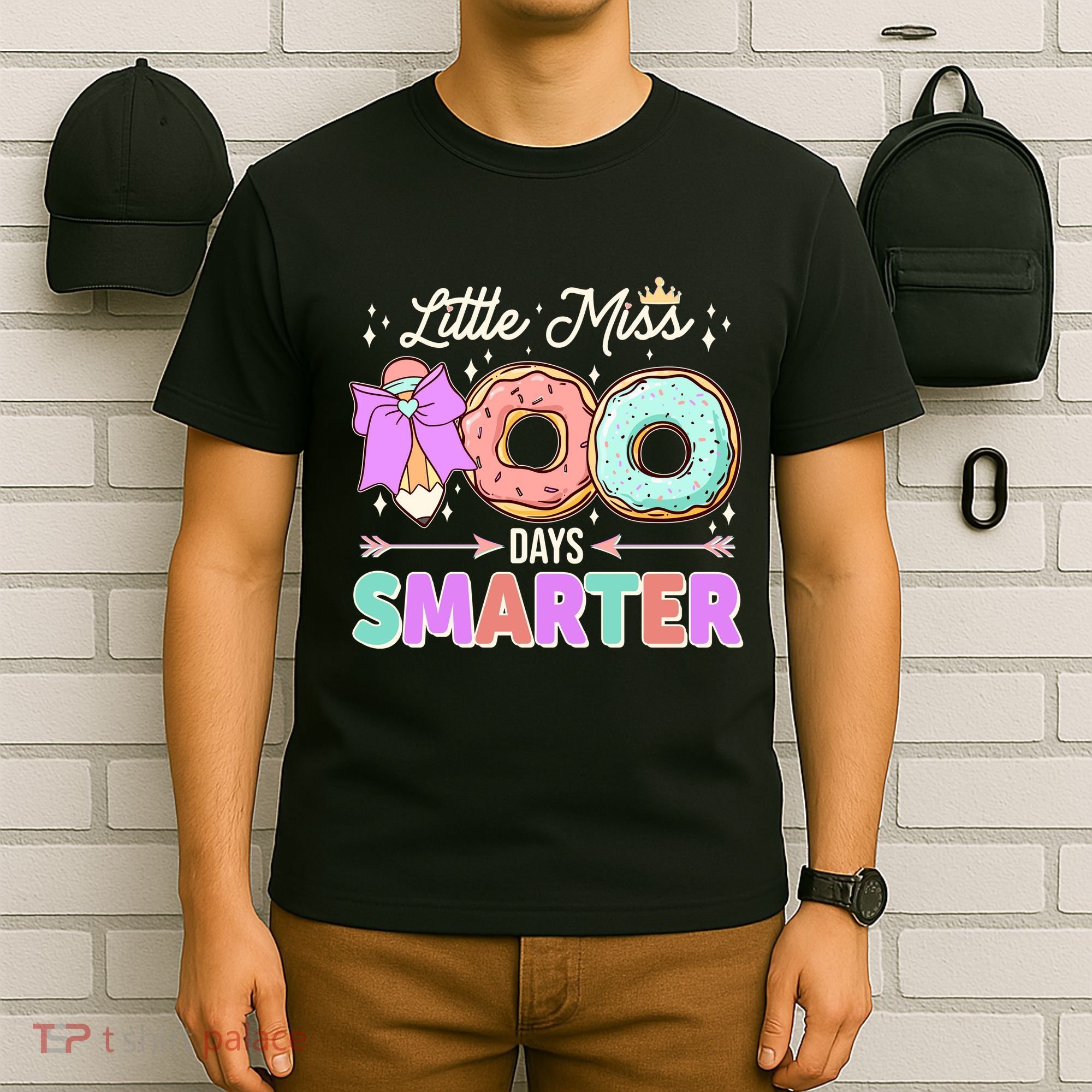 Cute Little Miss 100 One Hundred Days Smarter T-Shirt
