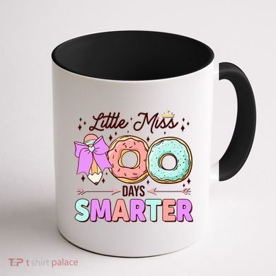 Cute Little Miss 100 One Hundred Days Smarter Coffee Mug back