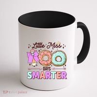 Cute Little Miss 100 One Hundred Days Smarter Coffee Mug thumb 1
