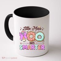 Cute Little Miss 100 One Hundred Days Smarter Coffee Mug thumb 0