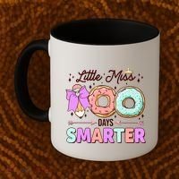 Cute Little Miss 100 One Hundred Days Smarter Coffee Mug thumb 2
