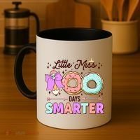 Cute Little Miss 100 One Hundred Days Smarter Coffee Mug thumb 4