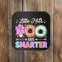 Cute Little Miss 100 One Hundred Days Smarter Coaster thumb 0