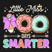 Cute Little Miss 100 One Hundred Days Smarter Ornament thumb 1