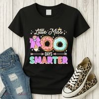 Cute Little Miss 100 One Hundred Days Smarter Women's T-Shirt thumb 3