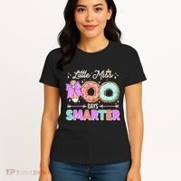 Cute Little Miss 100 One Hundred Days Smarter Women's T-Shirt thumb 4