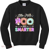 Cute Little Miss 100 One Hundred Days Smarter Kids Sweatshirt thumb 0