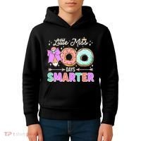 Cute Little Miss 100 One Hundred Days Smarter Kids Hoodie thumb 4