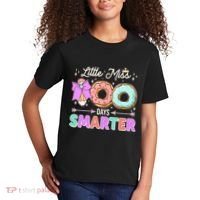 Cute Little Miss 100 One Hundred Days Smarter Kids T-Shirt thumb 2