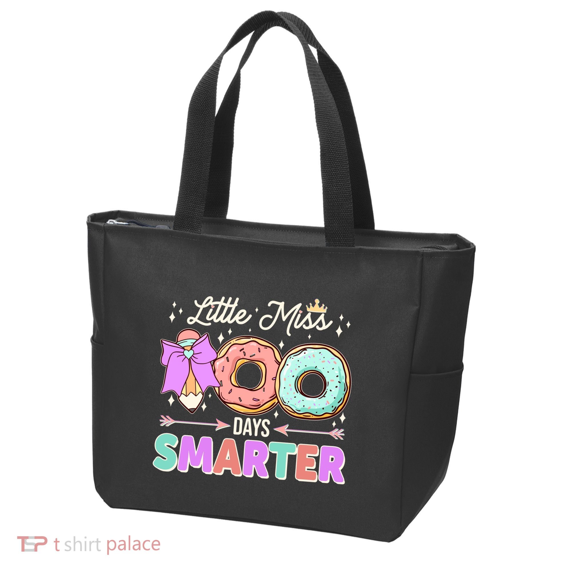 Cute Little Miss 100 One Hundred Days Smarter Tote Bag
