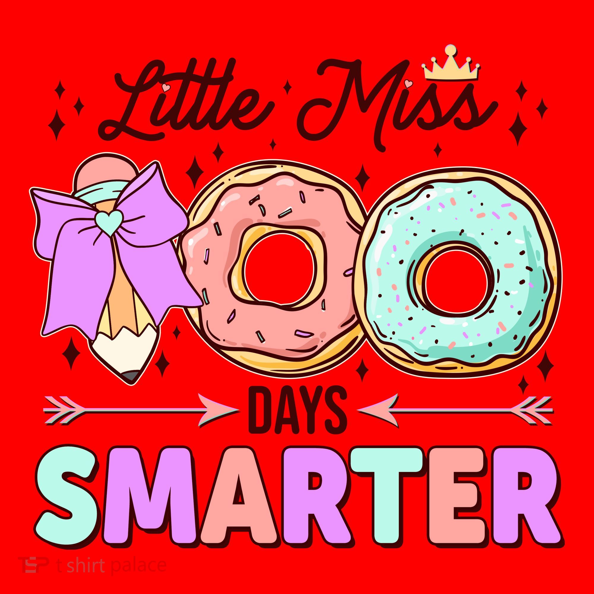 Cute Little Miss 100 One Hundred Days Smarter Santa Hat