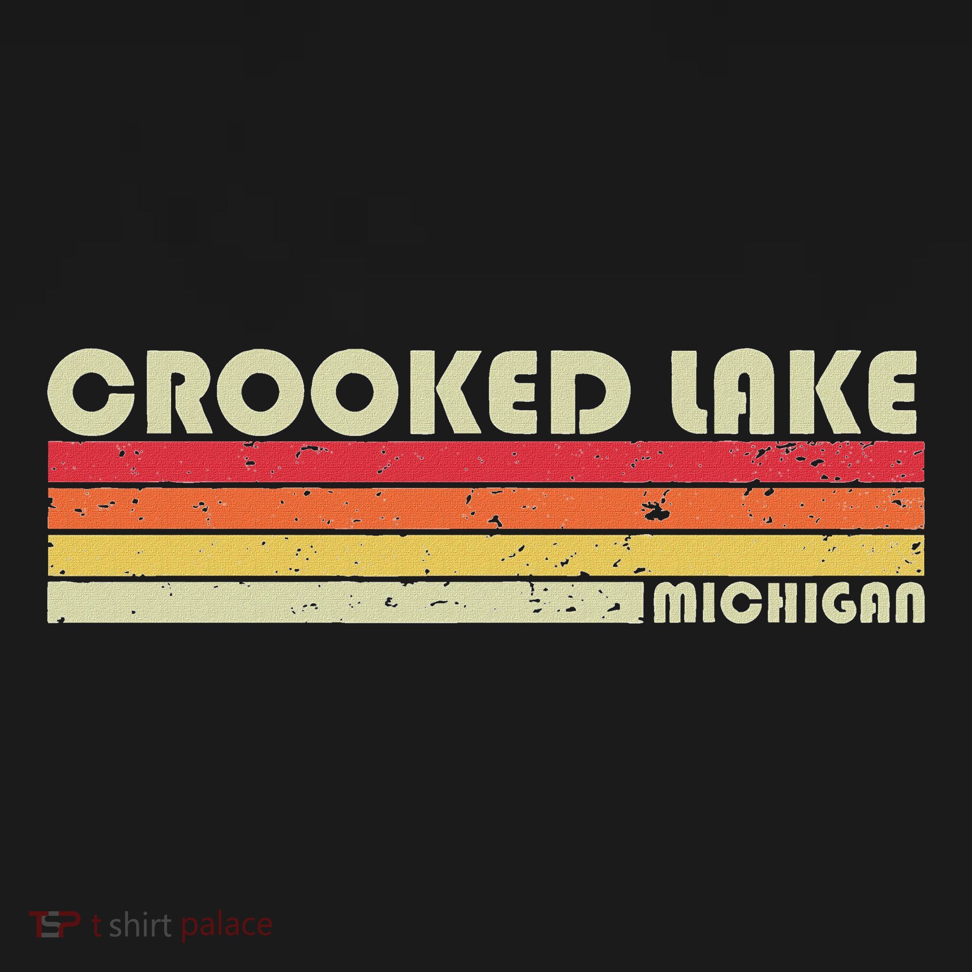 Crooked Lake Michigan Funny Fishing Camping Summer Gift Mousepad