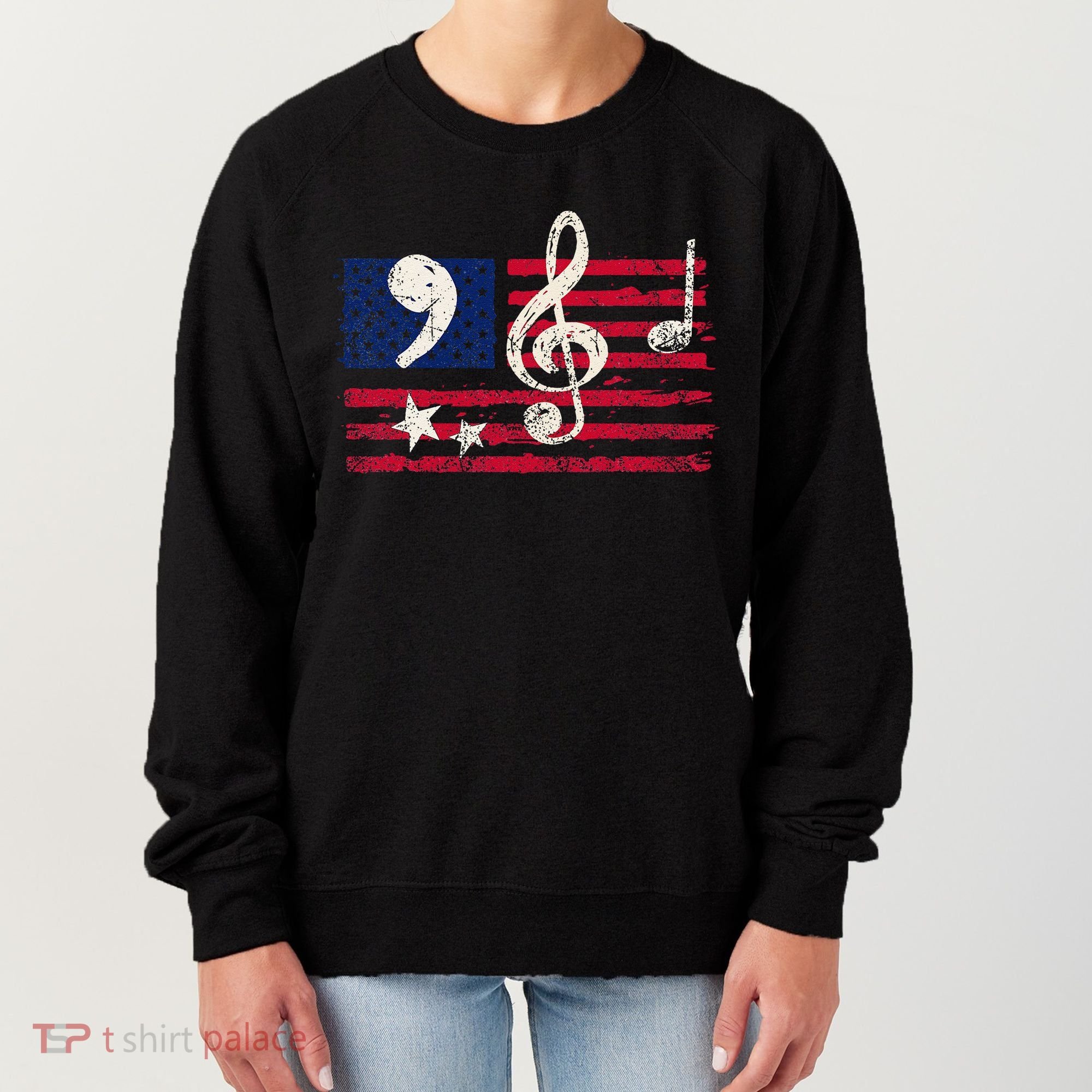 Comma La Music Notes Music Teacher Elections Kamala Harris Women's Sweatshirt