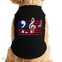 Comma La Music Notes Music Teacher Elections Kamala Harris Doggie Tank thumb 0